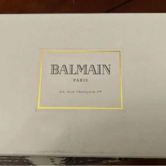 *Balmain* 1945 PRISTINE in box Leather Trimmed Pink Canvas Quilted Crossbody - Picture 11 of 11